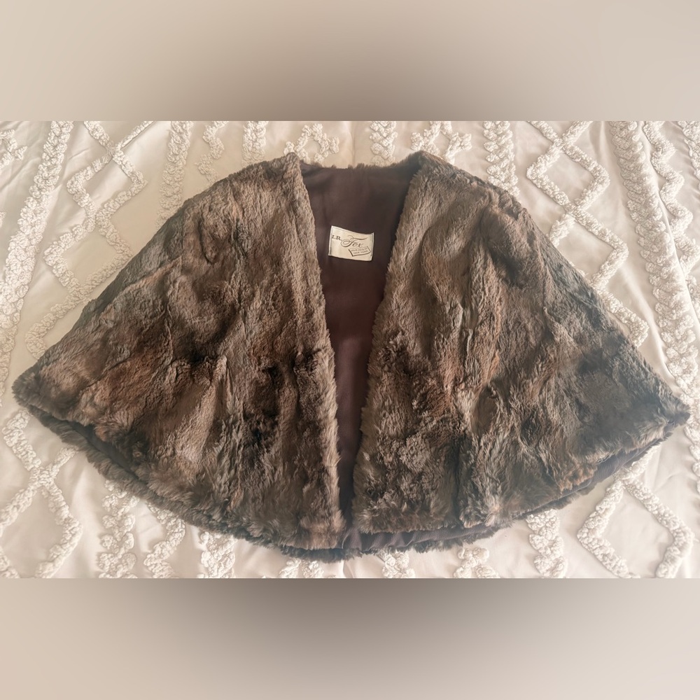 Brown Fur Cape